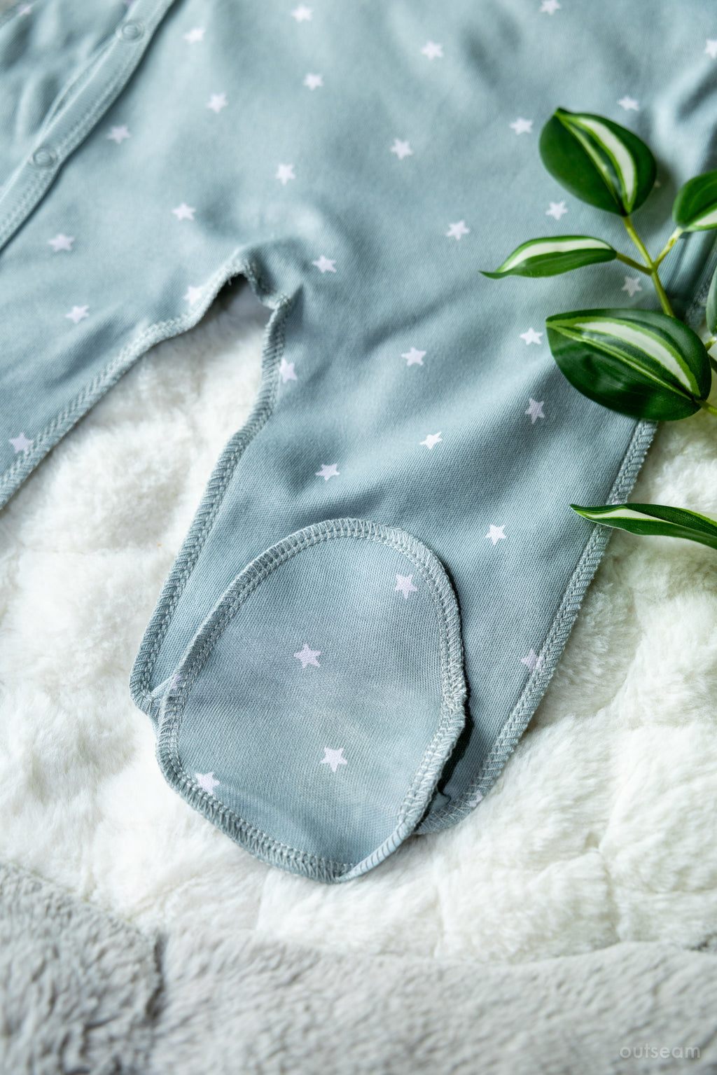 Outseam Sleepsuit Outseam Grey — detail view 4